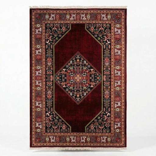 [BLO-CRP-39] Geometric Medallion Wool Carpet