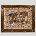 Bronze Framed Pictorial Persian Carpet