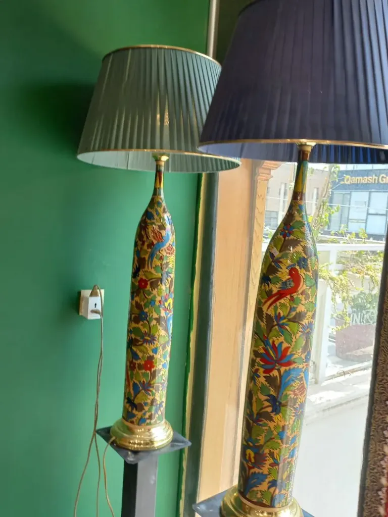 [BLO-DEC-008] Table Lamp Rose Pattern - 118cm