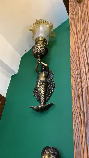 [BLO-ANT-007] Bronze Wall Nymph Sculpture - 80cm