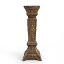 Antique Floral Carved Display Pedestal