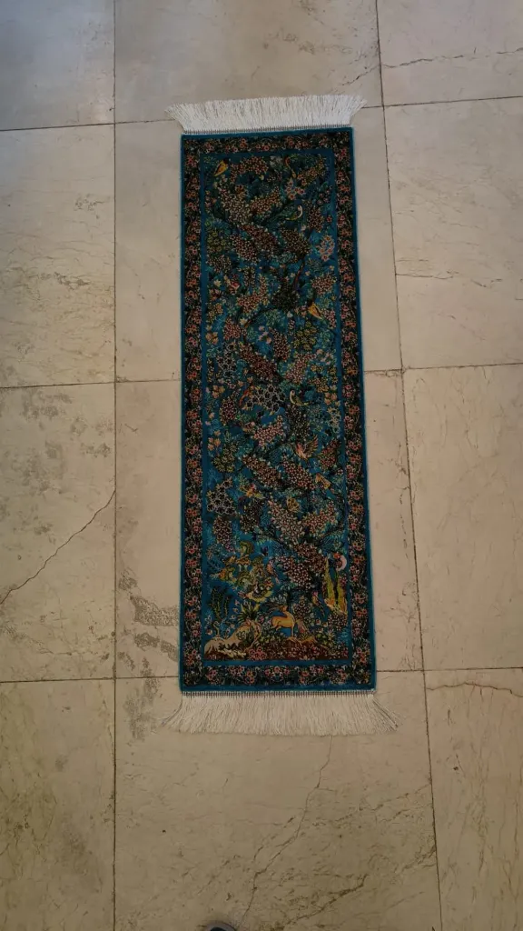[BLO-CRP-29] Small Silk Carpet - 120×40cm   